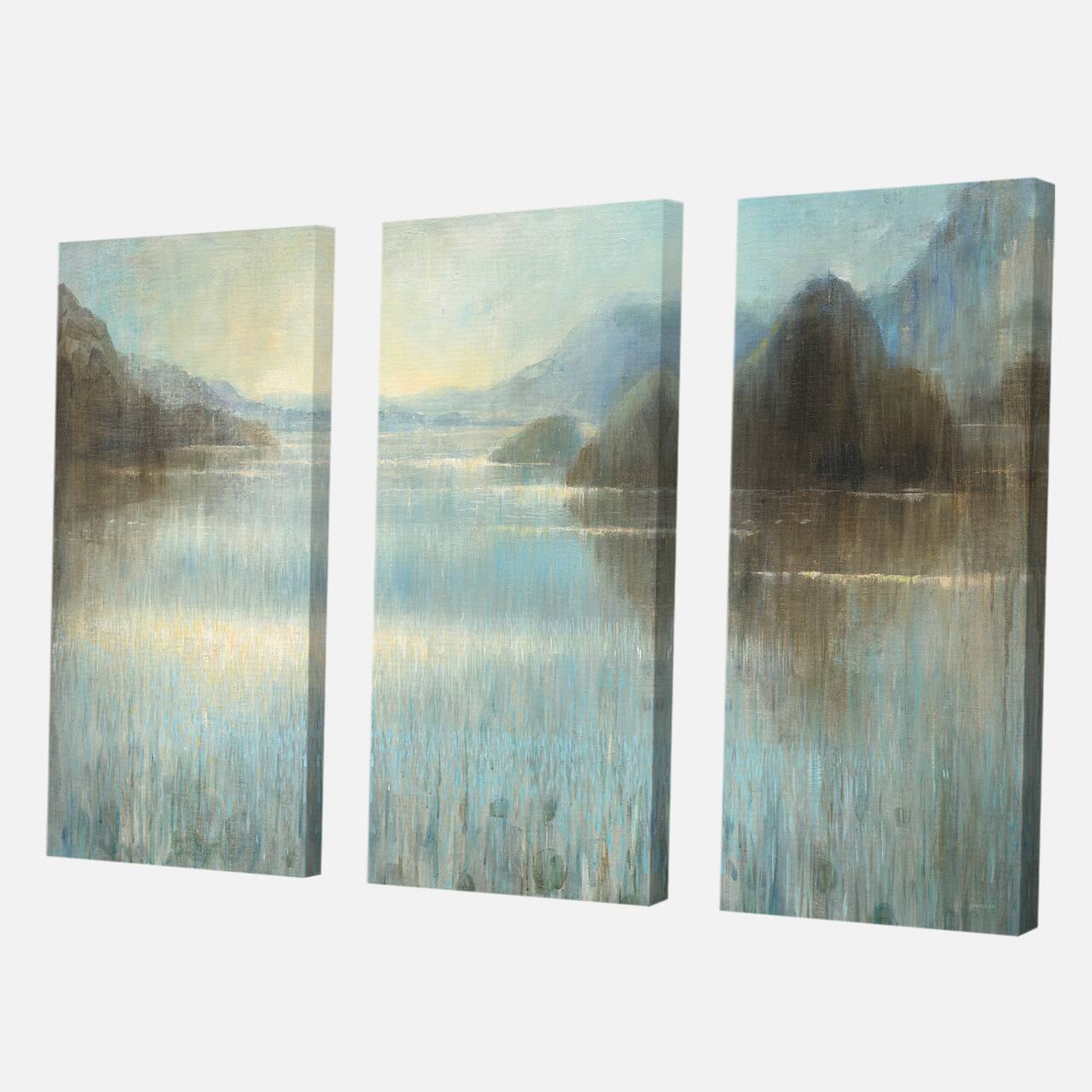 Designart - Vue from Lase House - Lake House Premium Canvas Wall Art